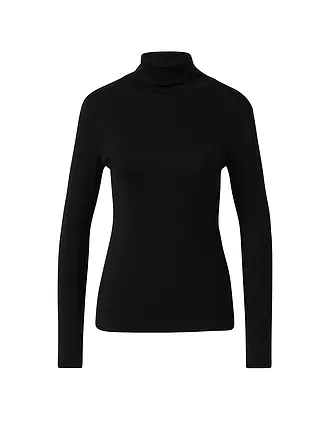 S.OLIVER | Pull à col roulé | schwarz